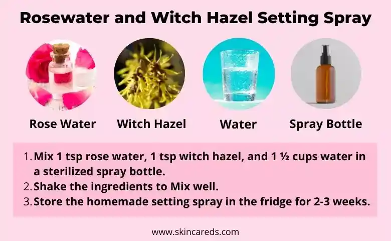 Rosewater and Witch Hazel Setting Spray